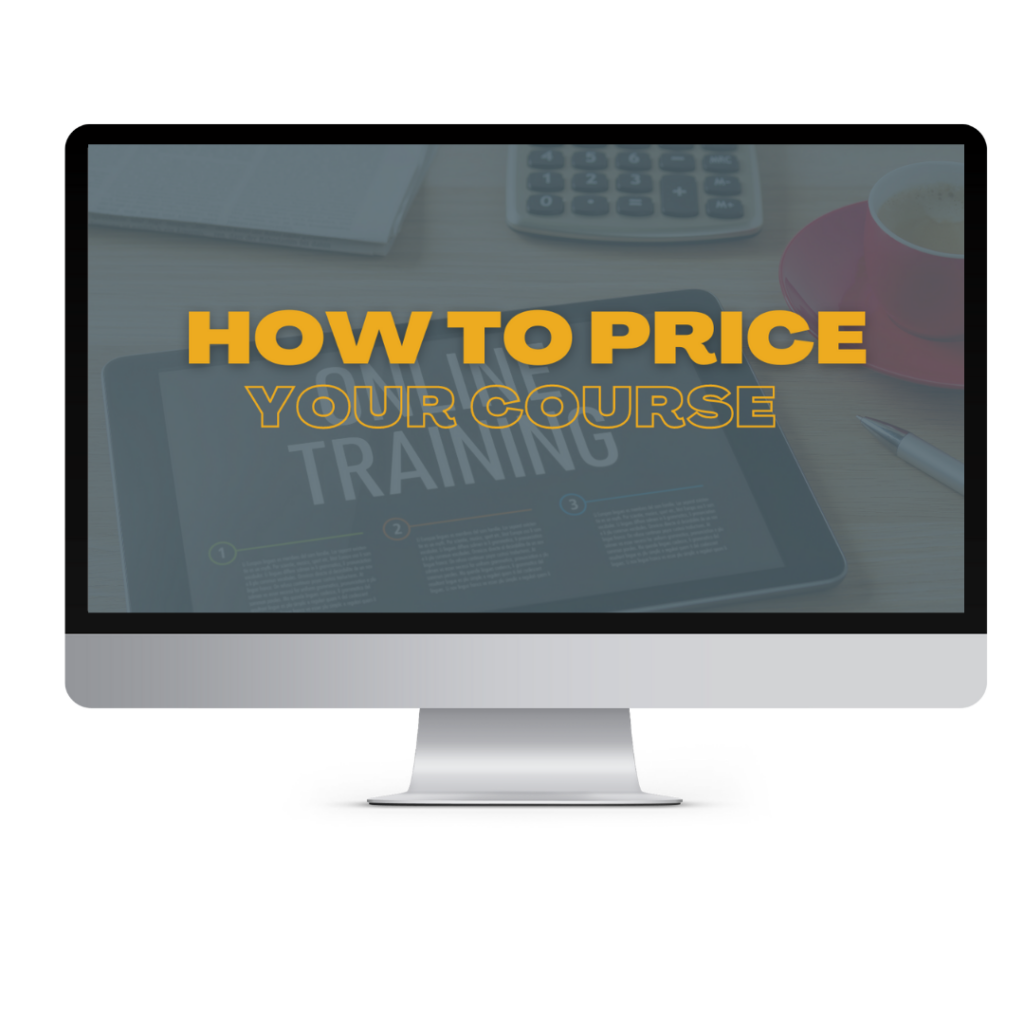 how to price your online course