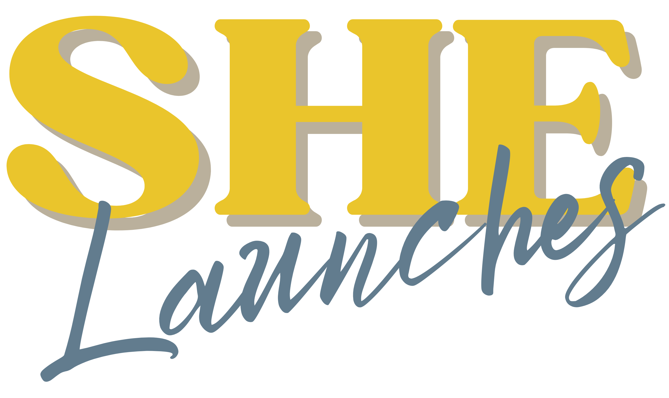 she launches logo